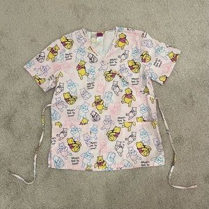 The Wonderful World of Disney Winnie The Pooh Scrub Top